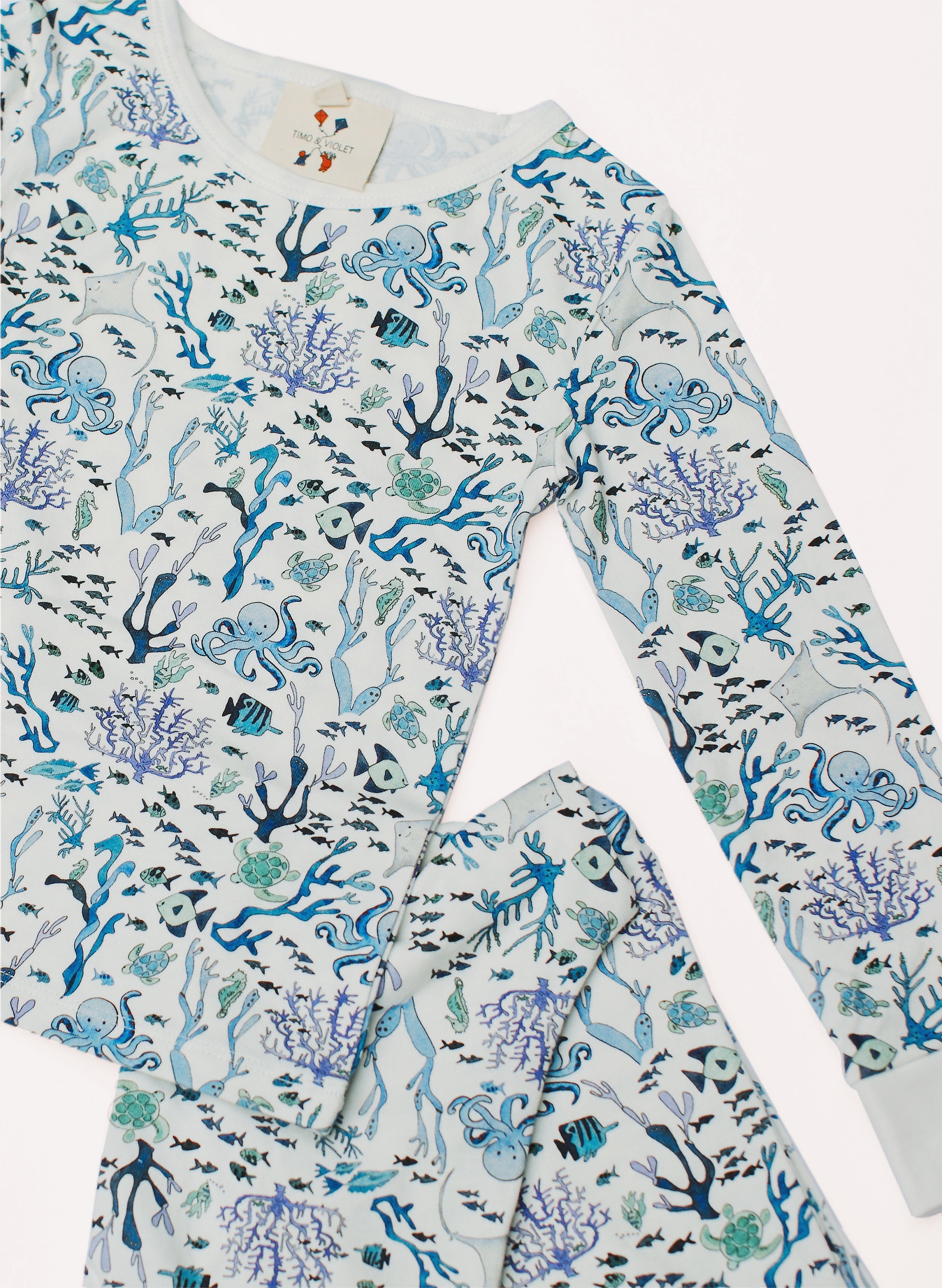 The Two Piece Pajamas in Coral Reef