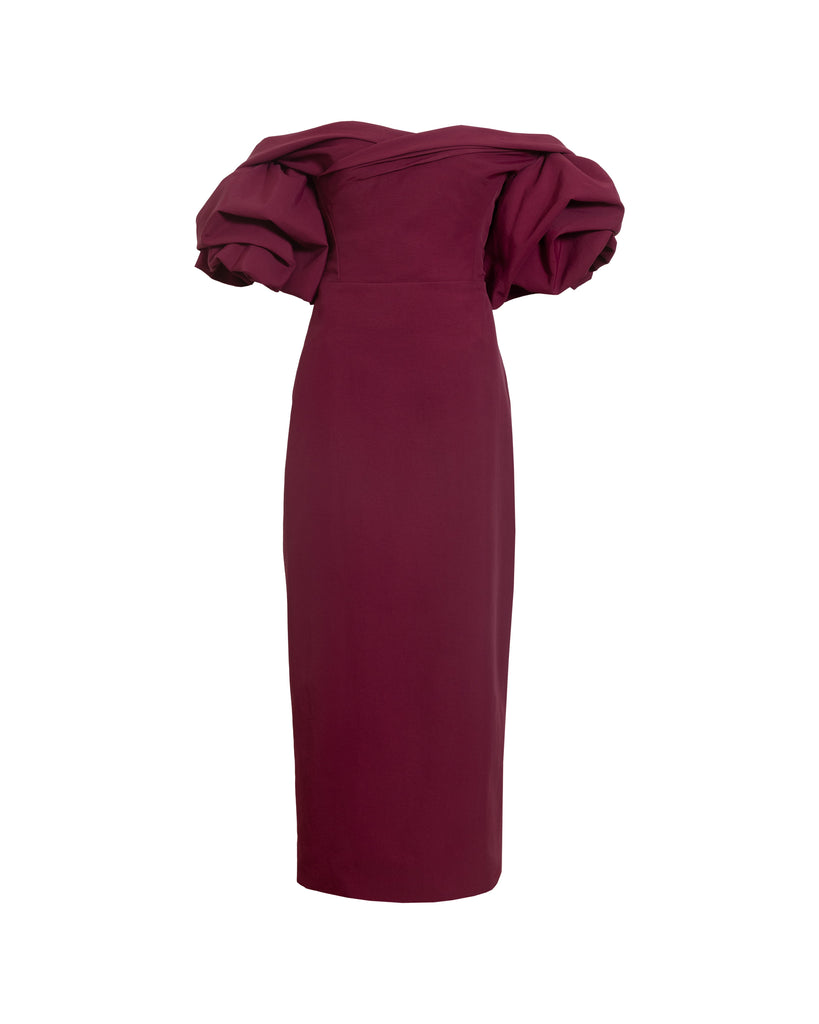 Tess Dress in Merlot