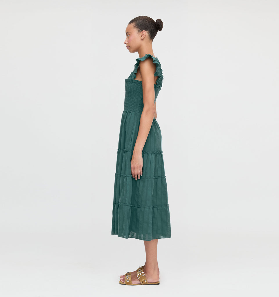 The Ellie Nap Dress in Midnight Green