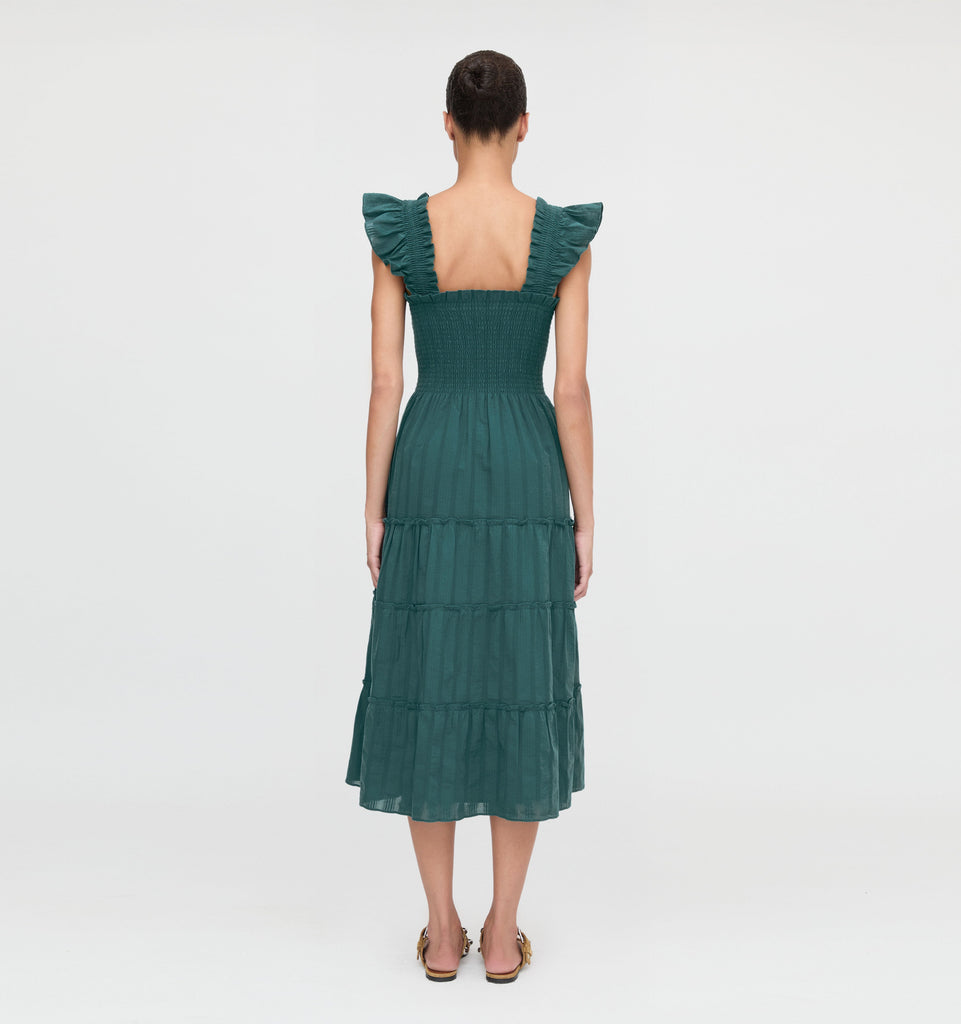 The Ellie Nap Dress in Midnight Green