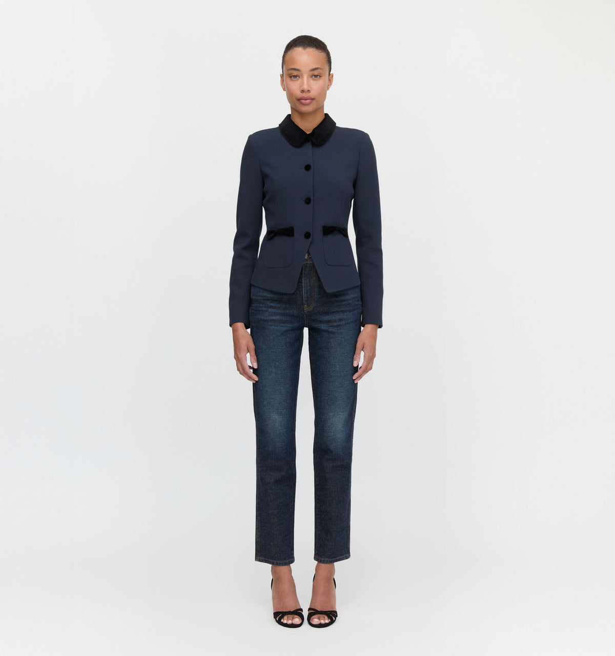 The Evalina Jacket in Navy