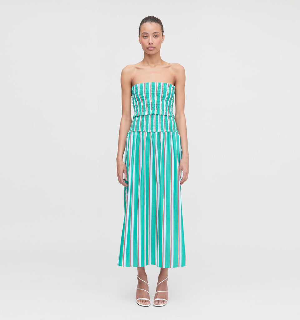 The June Nap Top in Sunset Stripe