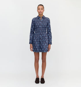 The Mira Dress in Navy Cala Paisley