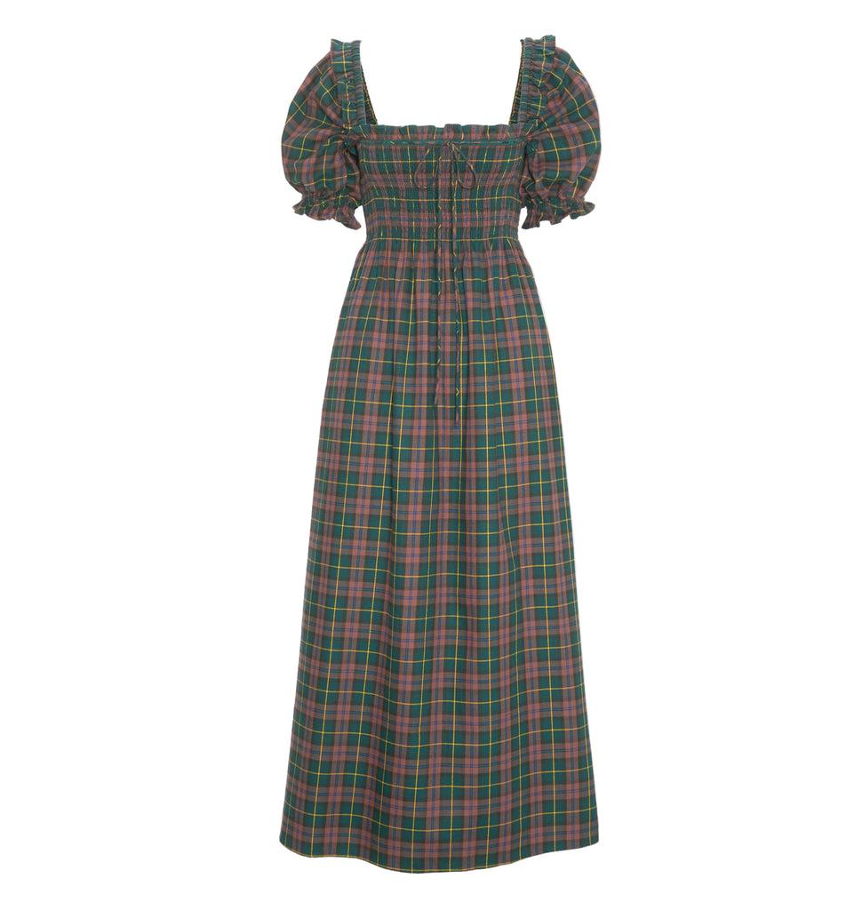 The Scarlett Nap Dress in Chestnut Tartan