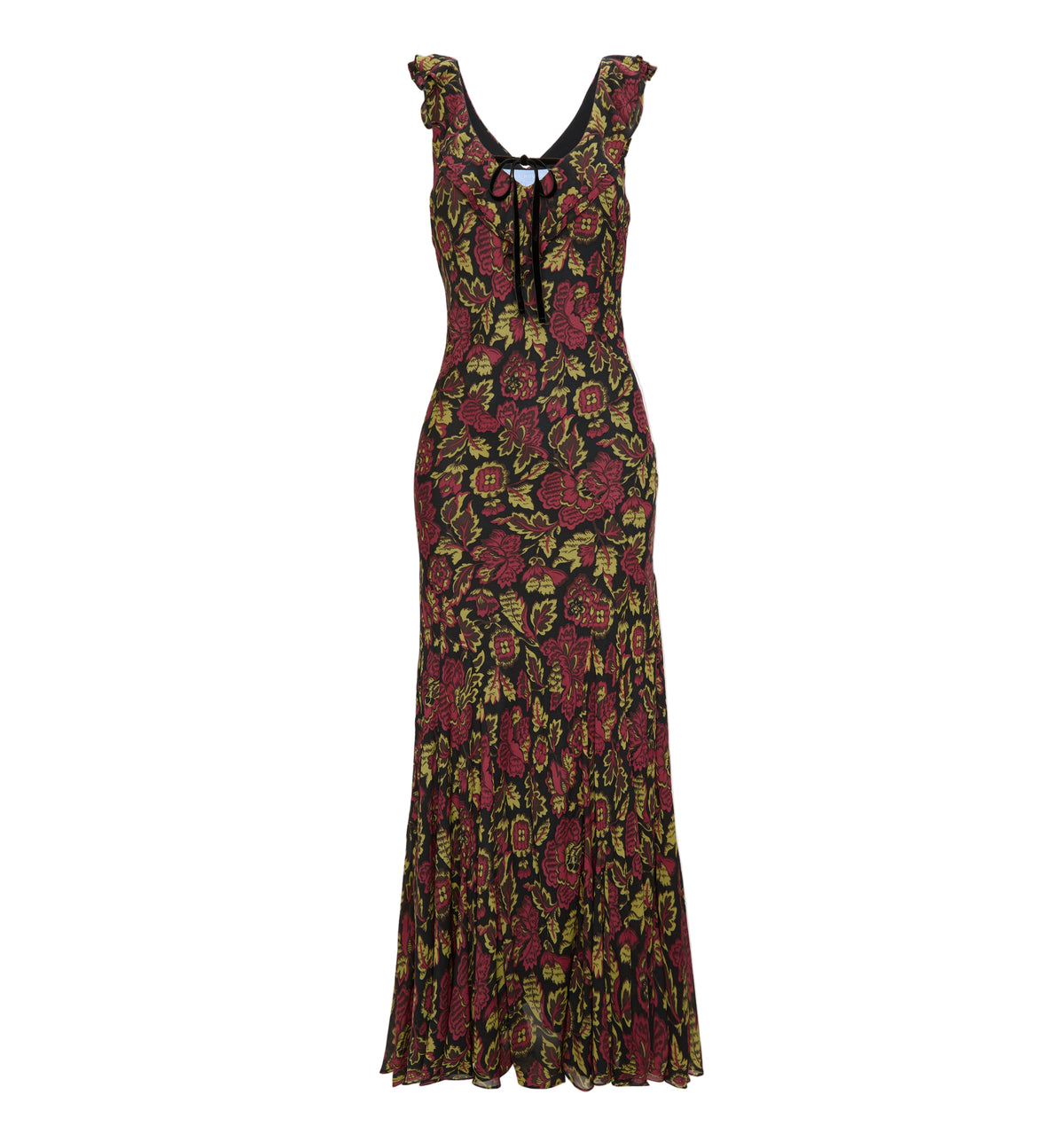 The Augustina Dress in Black Palampore Floral