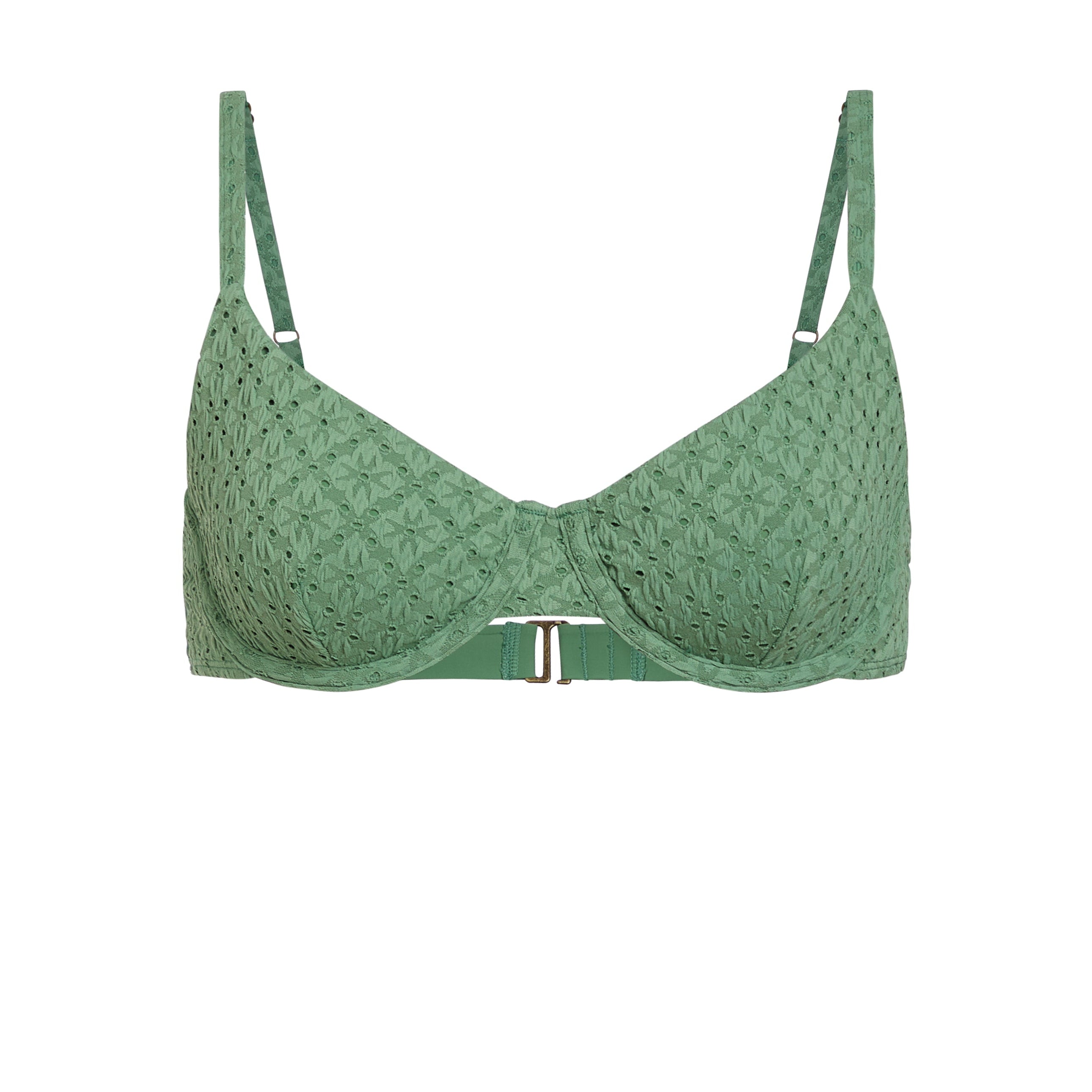 The Bermuda Bikini Top in Eucalyptus