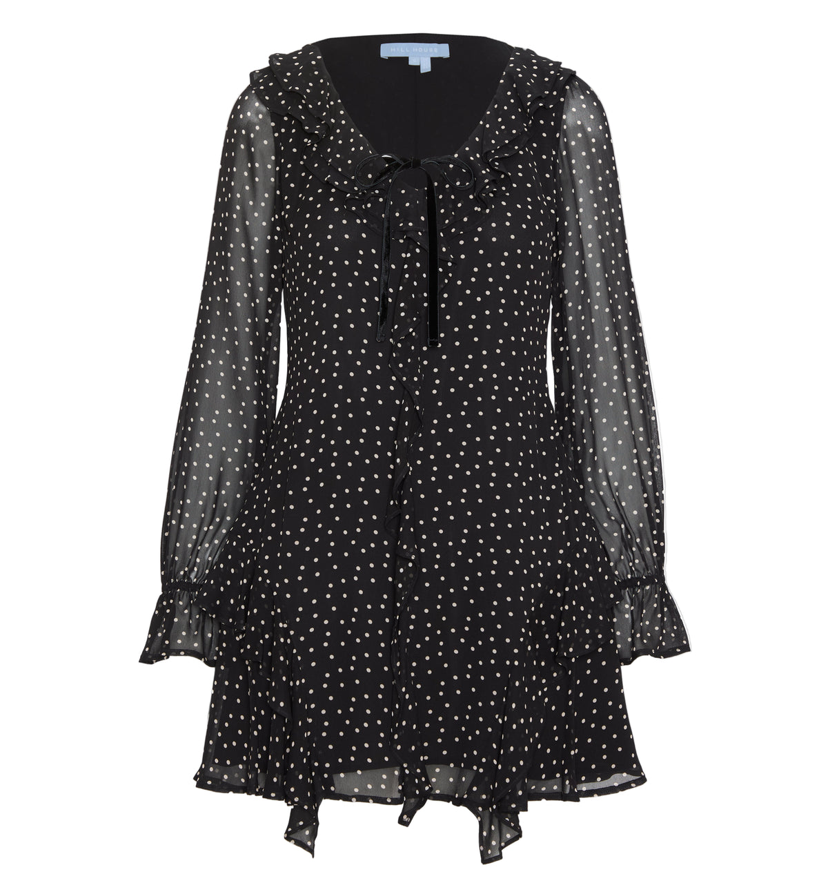 The Bridget Dress in Black Polka Dot