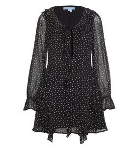 The Bridget Dress in Black Polka Dot