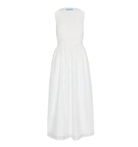 The Cosima Nap Dress in White Patchwork Organza