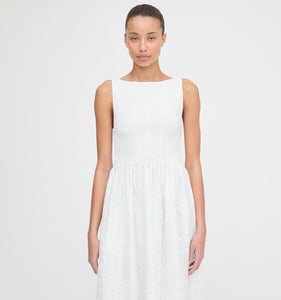 The Cosima Nap Dress in White Patchwork Organza