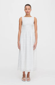 The Cosima Nap Dress in White Patchwork Organza