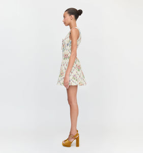 The Daria Dress in Tapestry Trellis Brocade