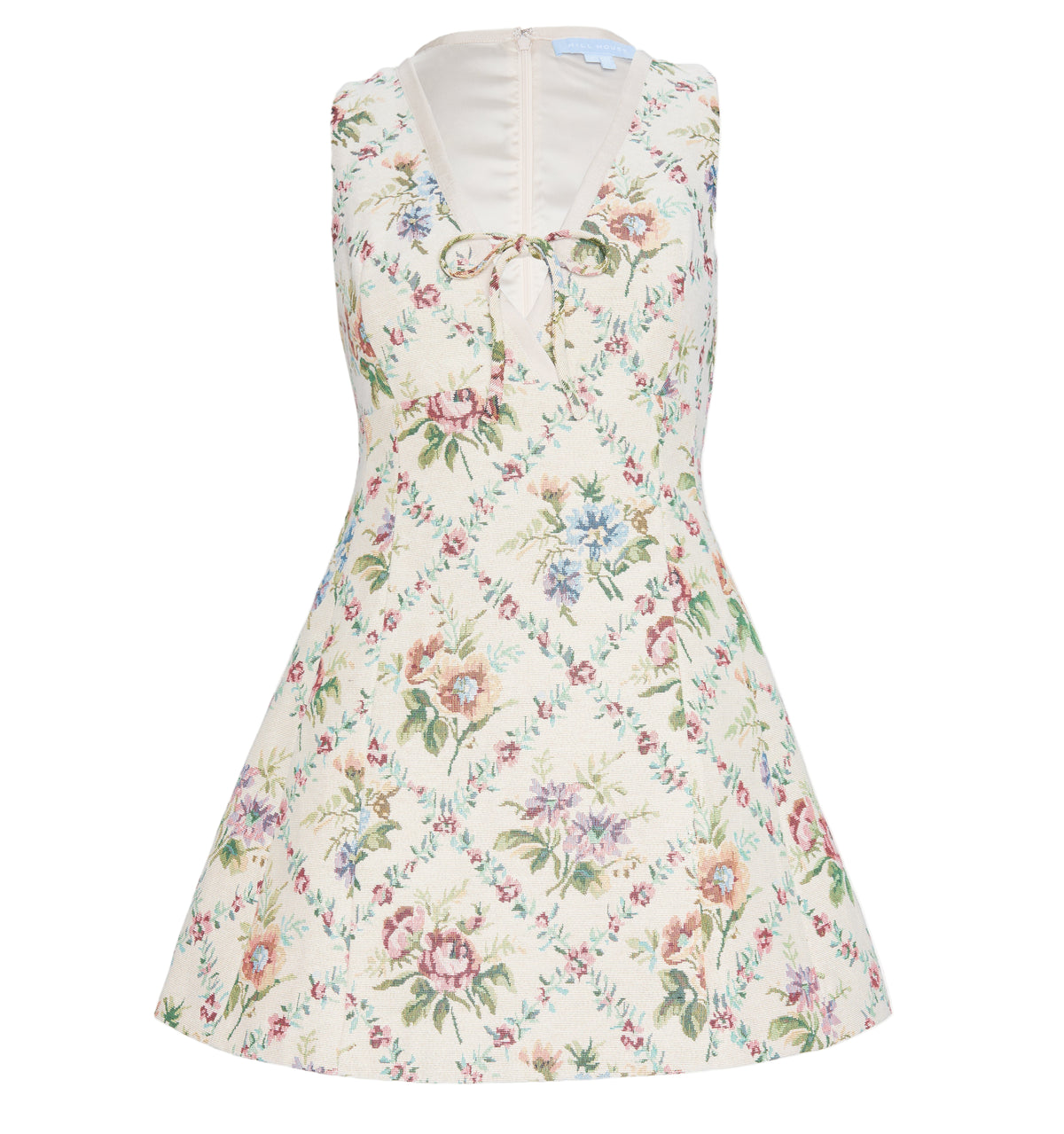 The Daria Dress in Tapestry Trellis Brocade