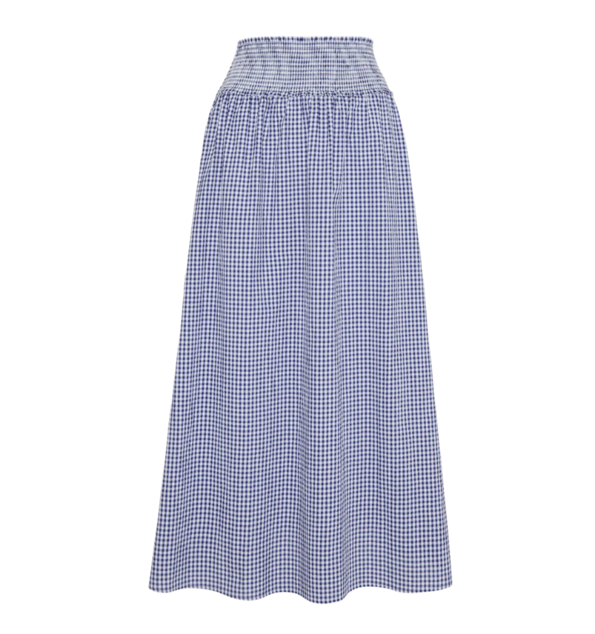 The Delphine Nap Skirt in Navy Gingham