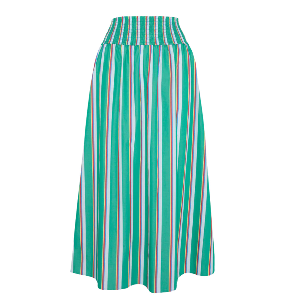 The Delphine Nap Skirt in Sunset Stripe