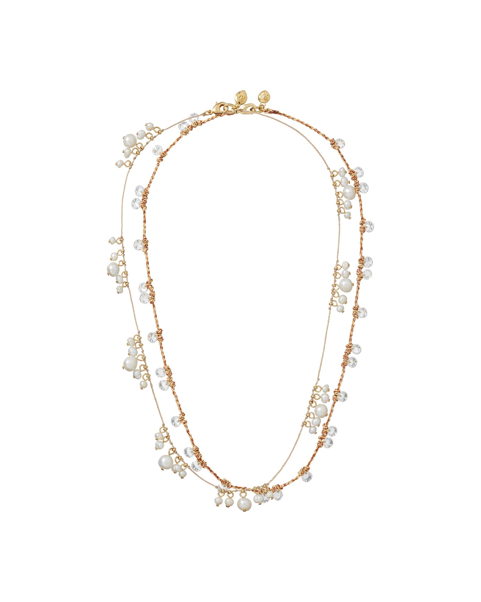 The Pearl Drip Drop Necklace Duo