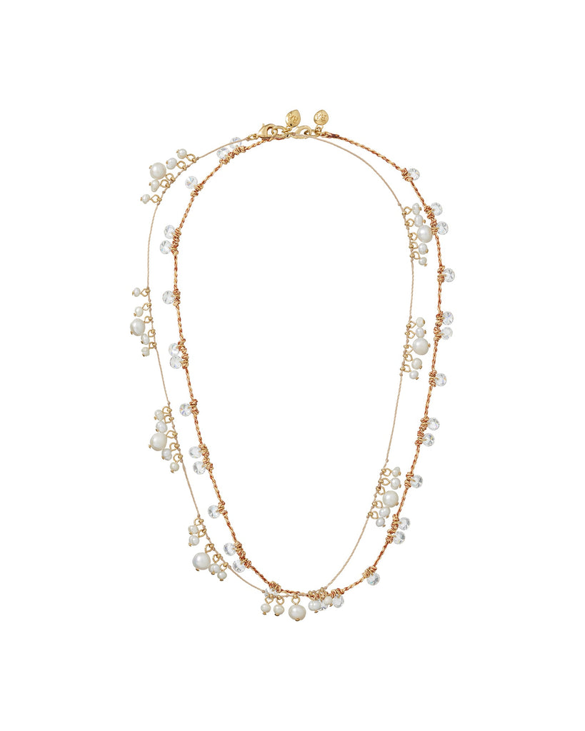 The Pearl Drip Drop Necklace Duo