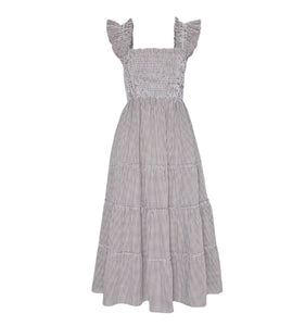 The Ellie Nap Dress in Chocolate Gingham