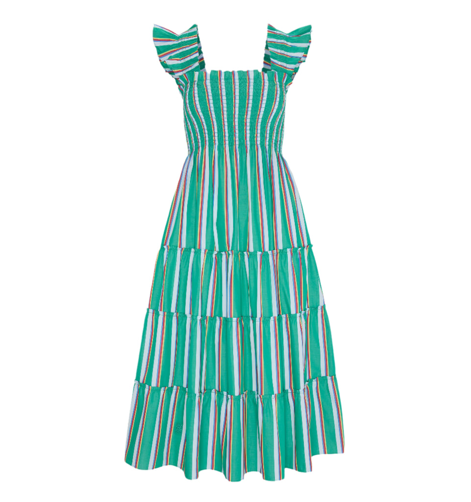 The Ellie Nap Dress in Sunset Stripe
