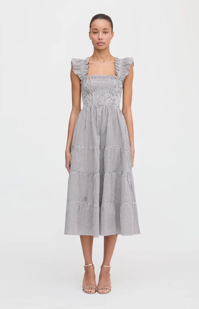 The Ellie Nap Dress in Chocolate Gingham