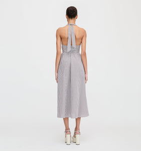 The Fleur Midi Dress in Chocolate Gingham