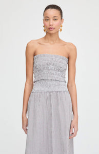The June Nap Top in Chocolate Gingham