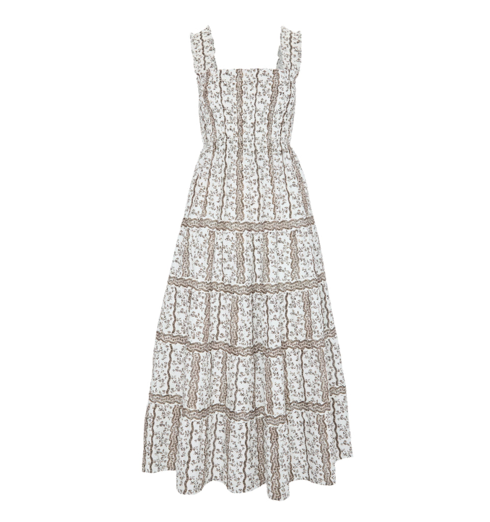 The Kimmy Nap Dress in Mocha Provence Floral
