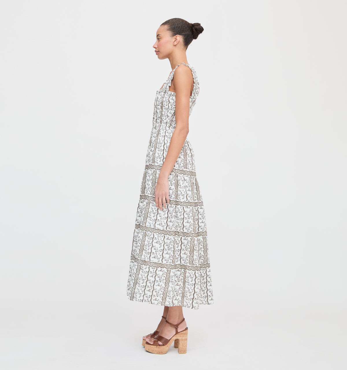 The Kimmy Nap Dress in Mocha Provence Floral