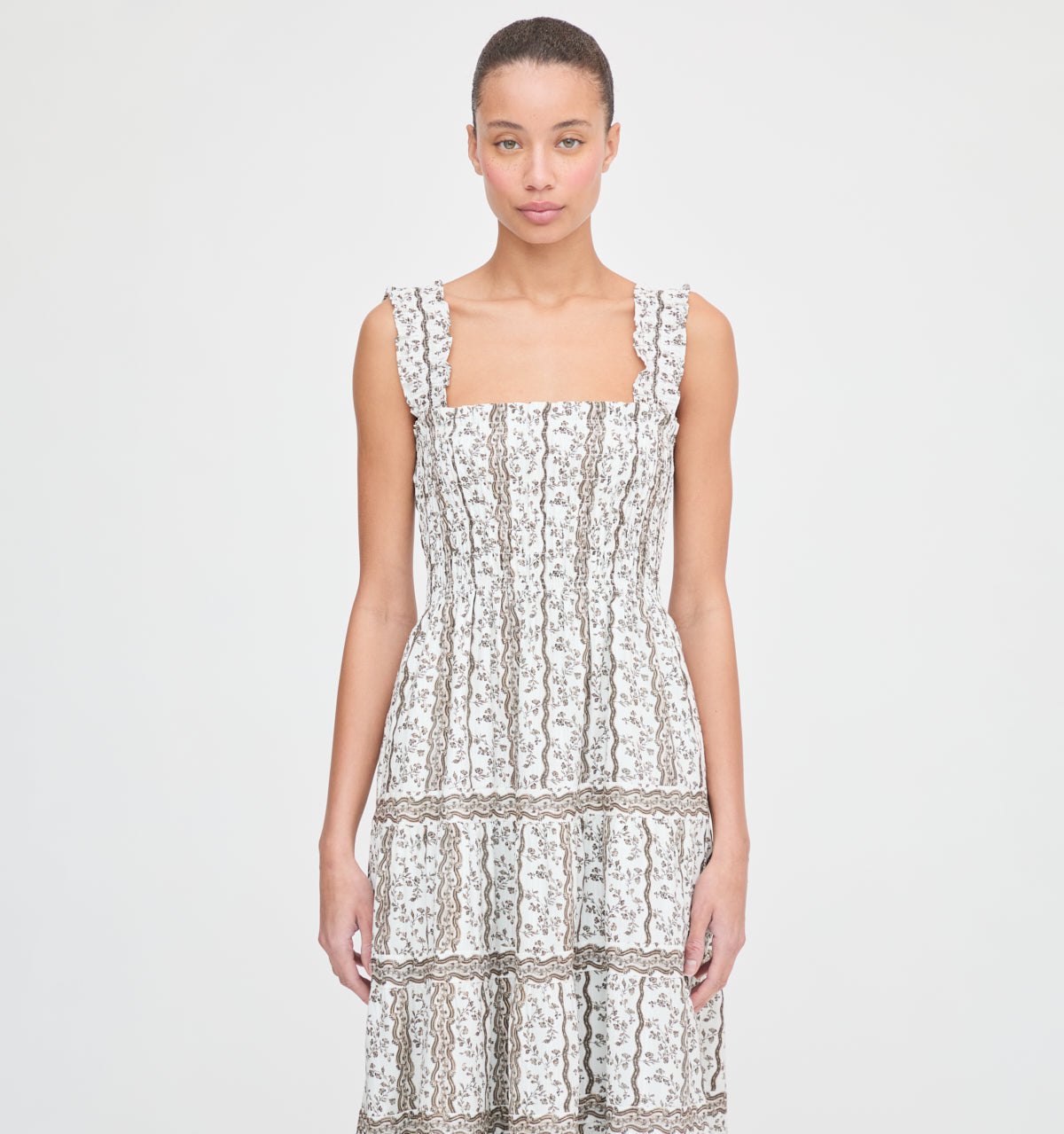 The Kimmy Nap Dress in Mocha Provence Floral