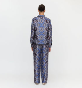 The Liv Top in Brown Cobalt Medallion