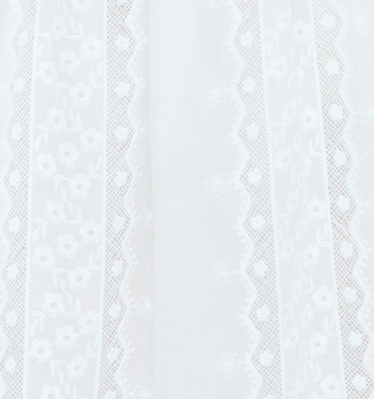 The Delphine Mini Nap Skirt - White Broderie Voile