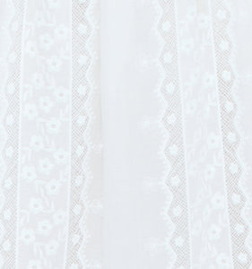 The Delphine Mini Nap Skirt - White Broderie Voile