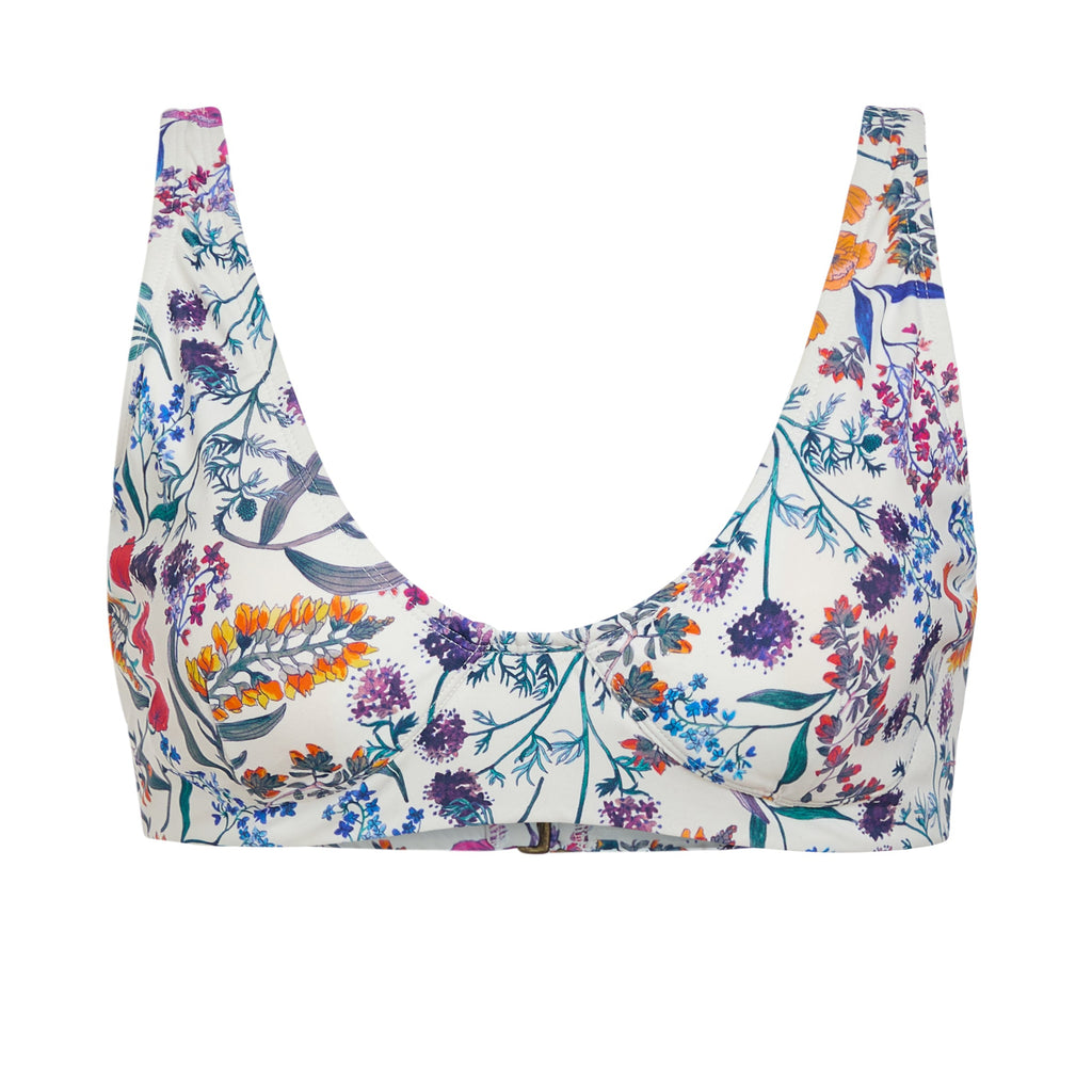 The Mila Bikini Top in Botanical Floral