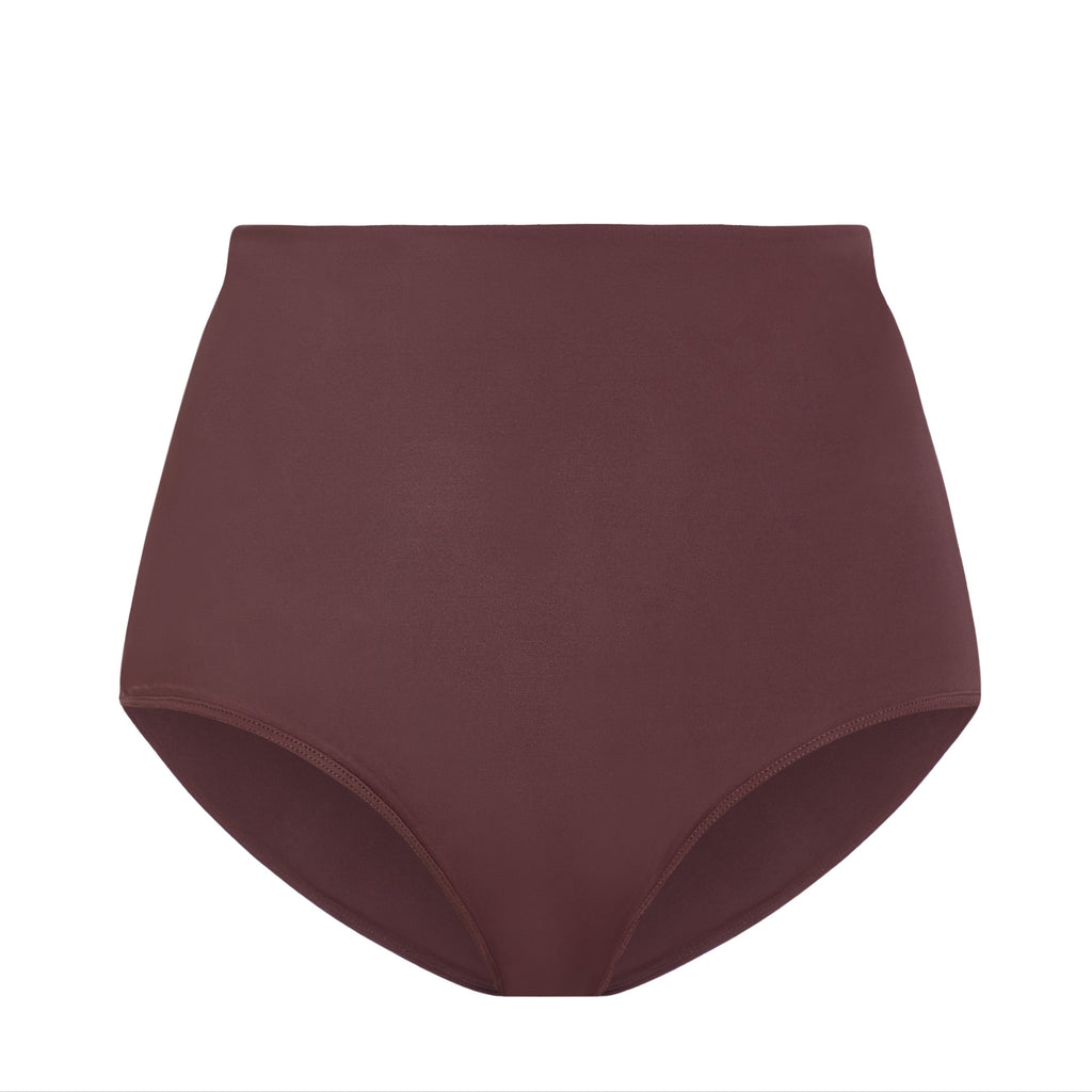 The Super High Waist Bikini Bottom in Mink