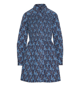 The Mira Dress in Navy Cala Paisley