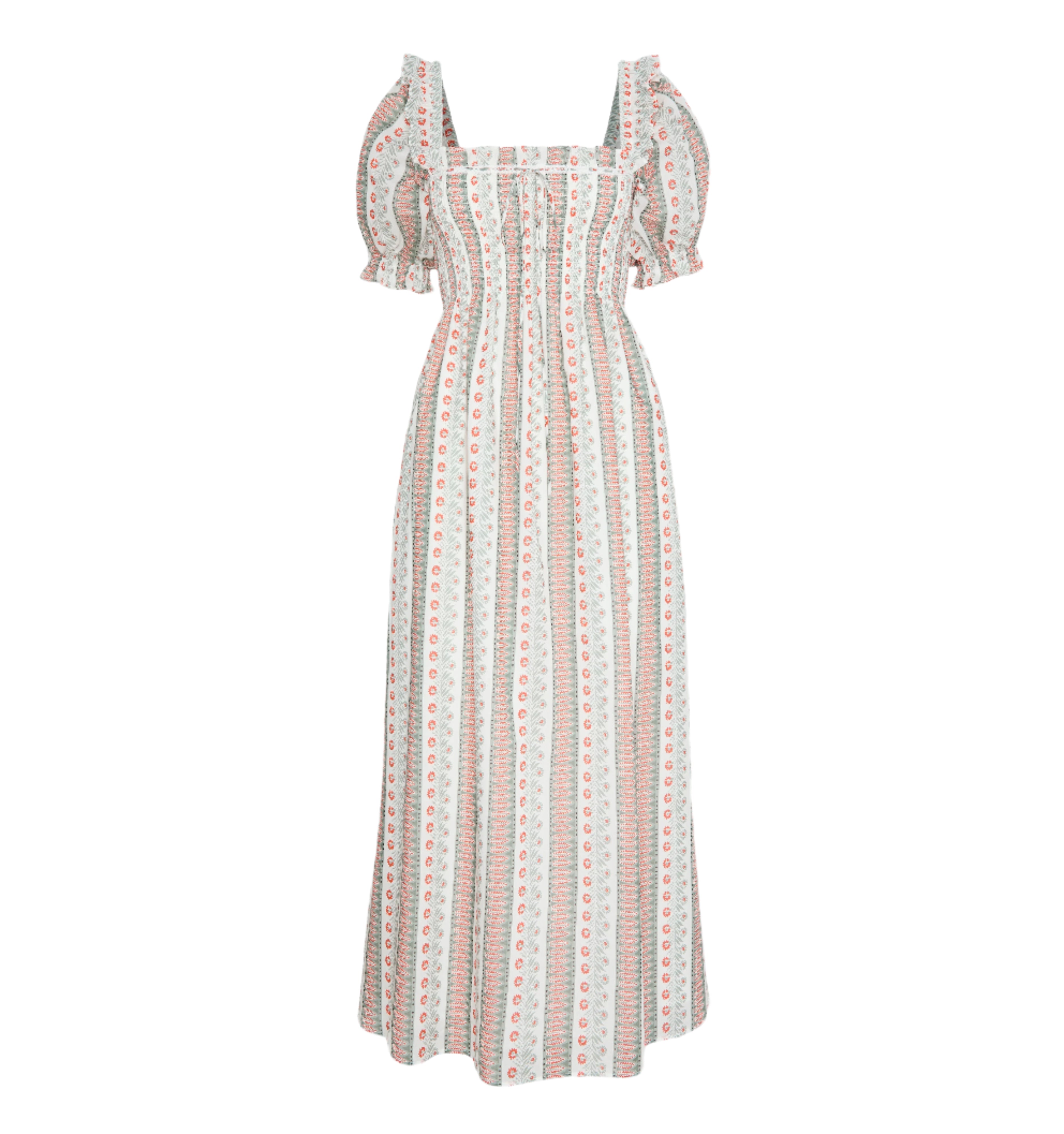 The Scarlett Nap Dress in Cosmos Floral Stripe