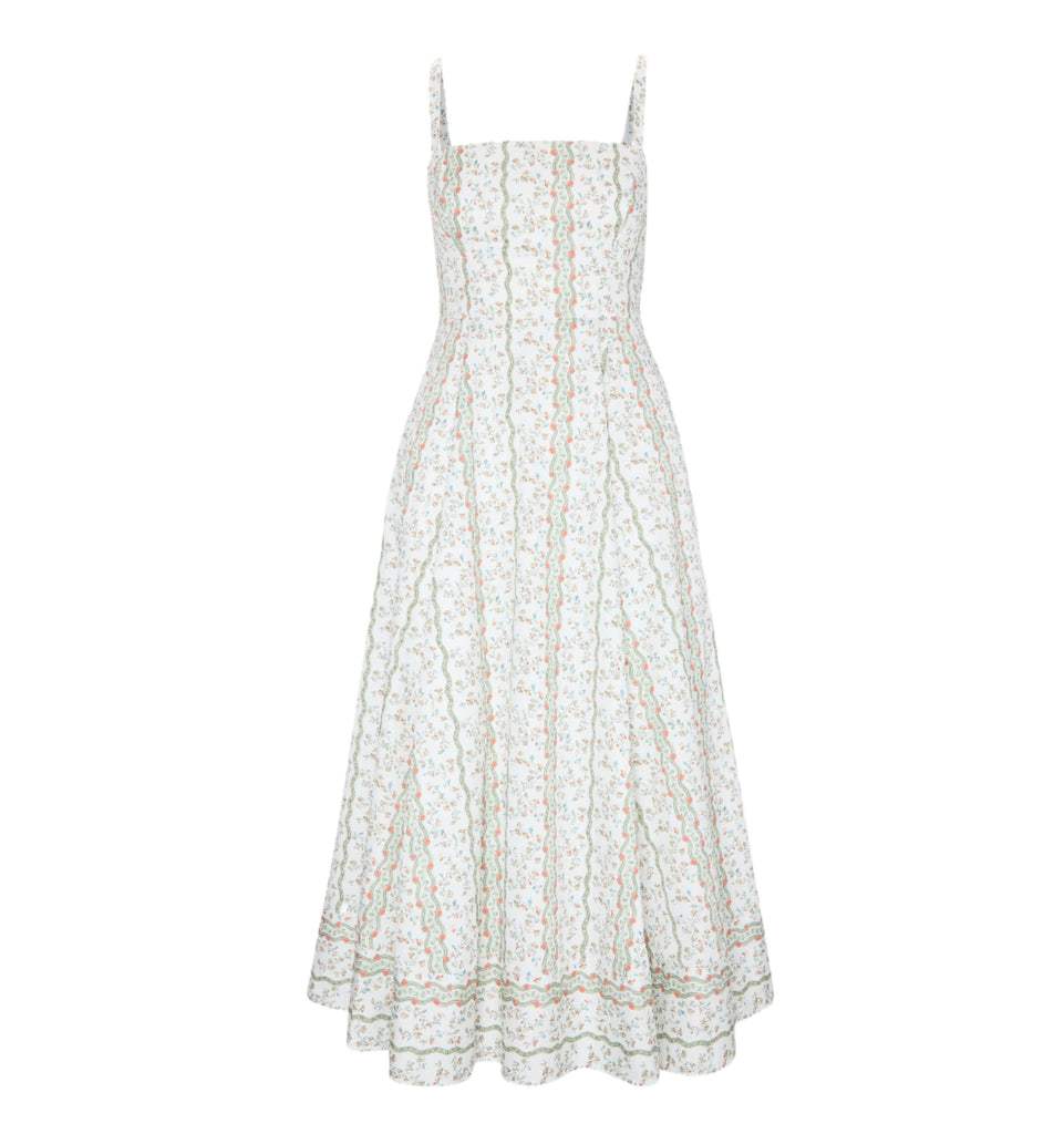The Margot Dress in Green Provence Floral