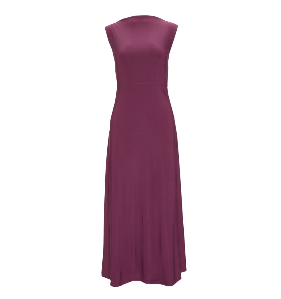 The Sloane Dress in Aubergine