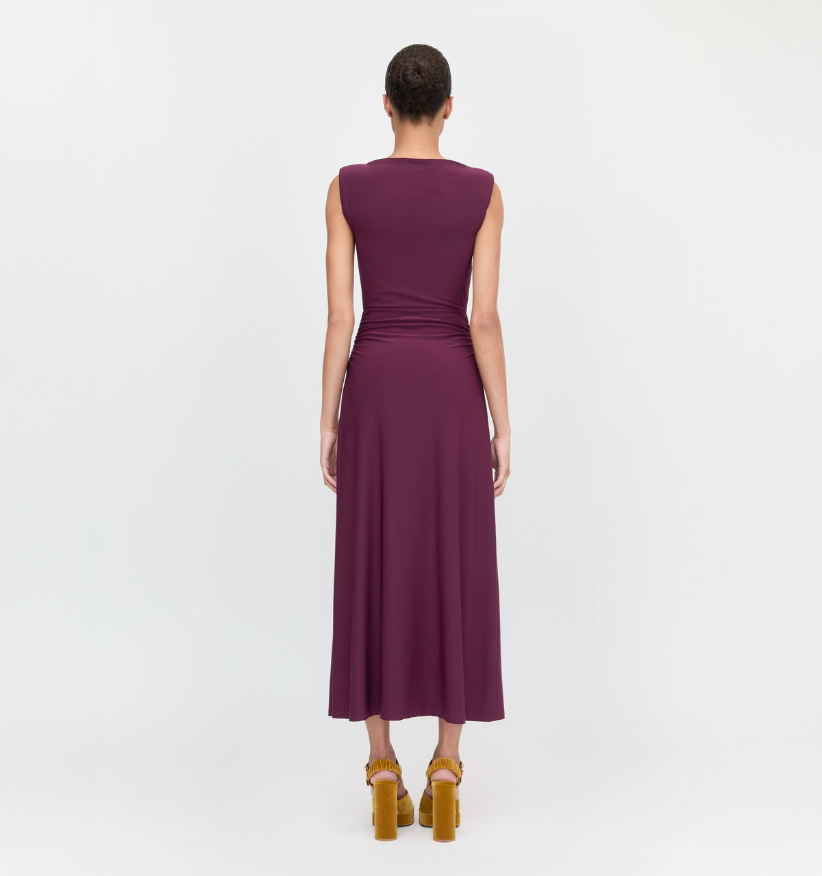 The Sloane Dress in Aubergine