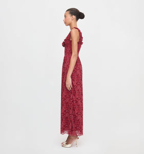 The Rosetta Nap Dress in Claret Lace