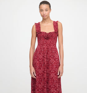 The Rosetta Nap Dress in Claret Lace