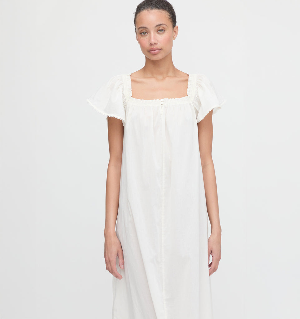 The Therese Nightgown in Soft Ivory