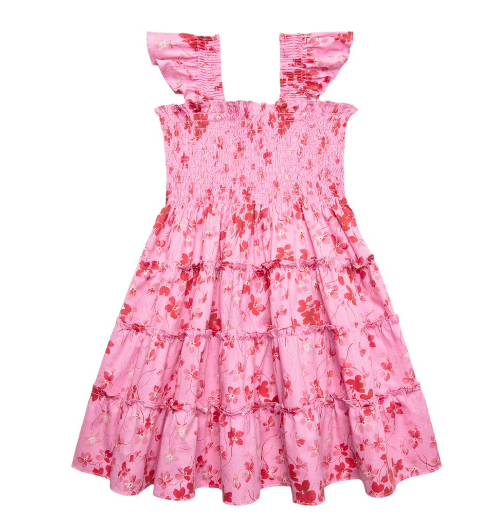 The Tiny Ellie Nap Dress in Pink Sweet Peas
