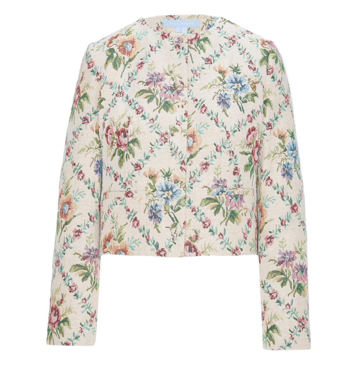 The Virginia Jacket in Tapestry Trellis Brocade