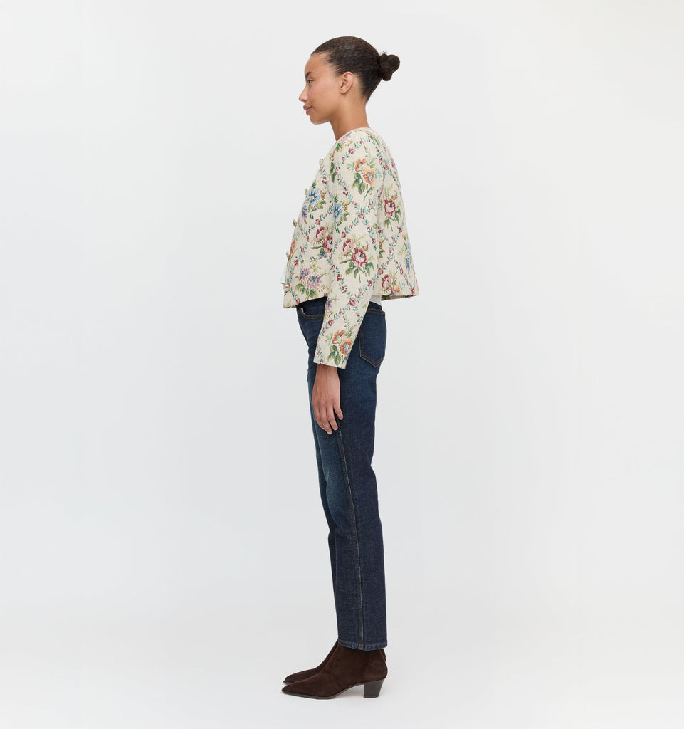 The Virginia Jacket in Tapestry Trellis Brocade