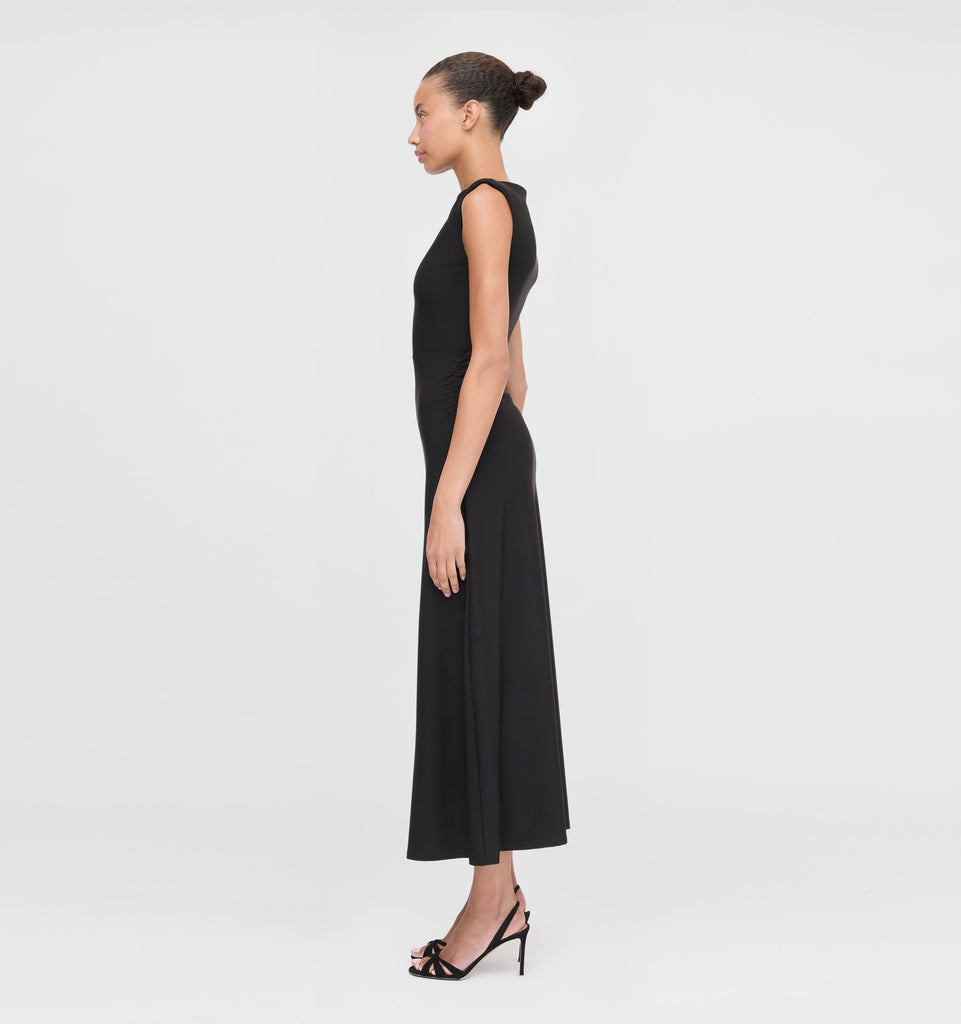 The Sloane Dress in Black Jersey