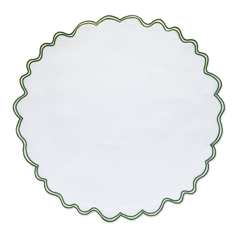 Timeless Green Placemat Timeless Green Squiggly Table Decorations Chefanie