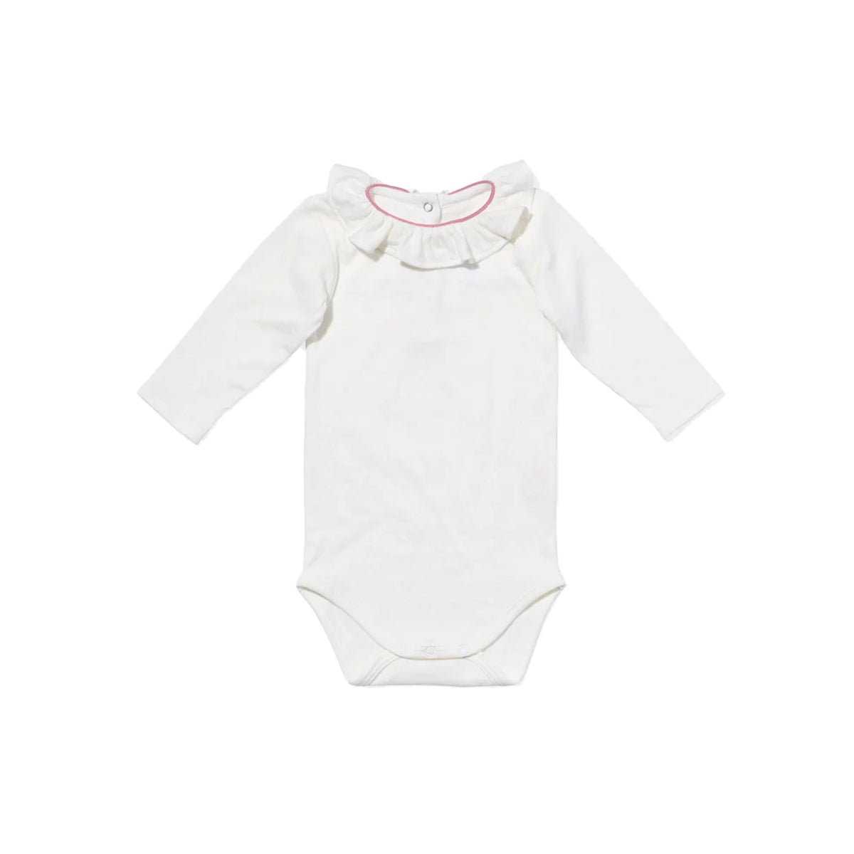 Tink Ruffle One-Piece in Rose Piping