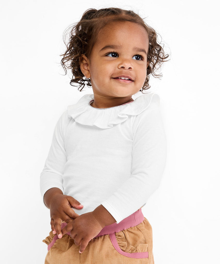 Tink Ruffle One-Piece in Rose Piping