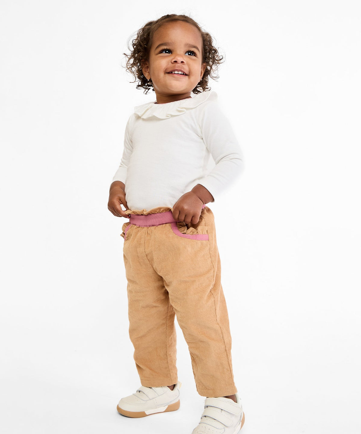 Tink Ruffle One-Piece in Rose Piping